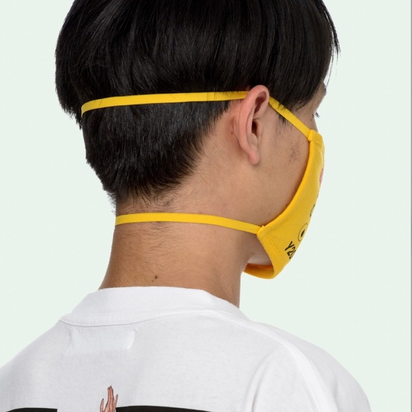 NWT Virgil Abloh Off White YELLOW INDUSTRIAL MASK - Picture 7 of 11